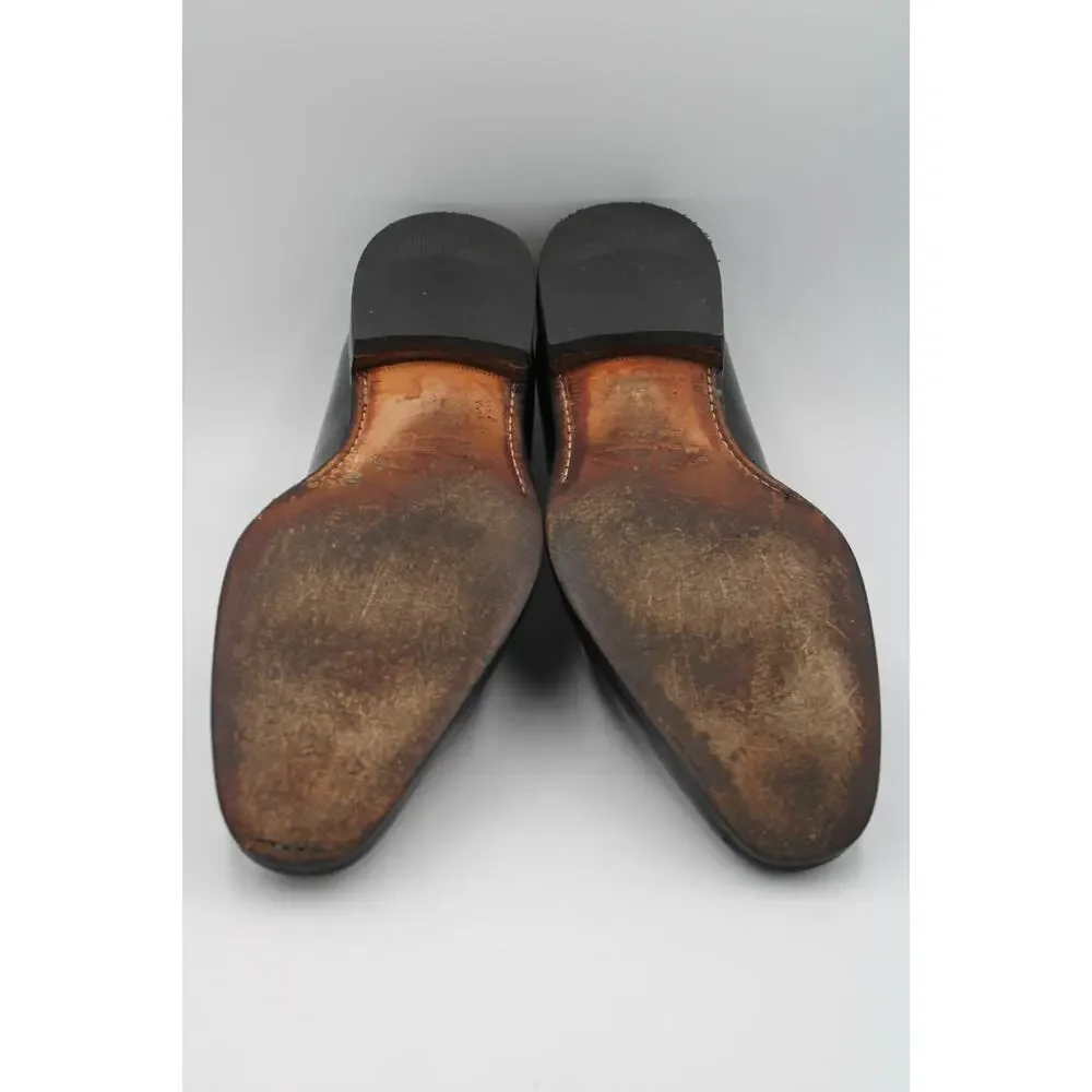 Size 9 2E - Salvatore Ferragamo Gancini Bit Loafers Leather Dress UG80382